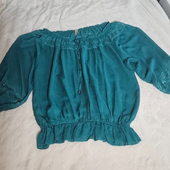 BOHO PEASANT BLOUSE BY ZANNZA - Picture 6 of 8